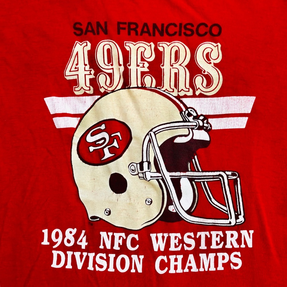 Vintage 49ers Tee - 1984 NFC West Champs - Picture 2 of 3